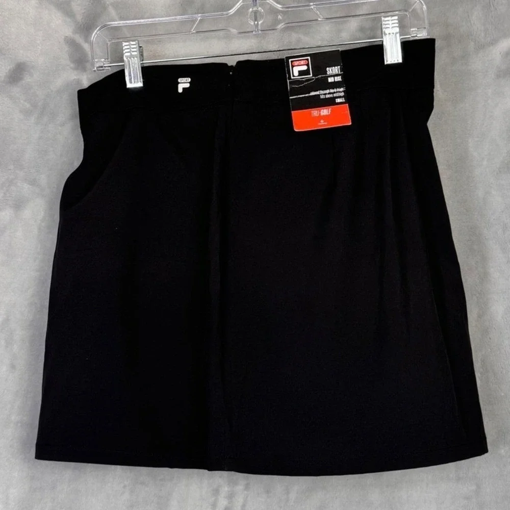 Fila Sport Skort Women Small Black Tru-Golf Wicking‎ Mid Rise Active MSRP: $40